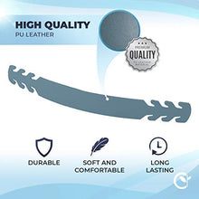 Load image into Gallery viewer, Set of 5 - PU Leather Ear Savers - Baby Blue | Anti-Slip Extension Hook for Ear Protection | Adjustable, Reusable and Stylish | Hook Buckle Strap Mask Extender Pain Relief