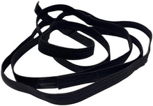 Load image into Gallery viewer, 6mm, 30m | Flat Elastic Cord for Masks - Black | Elastic String, Band, Strap for Sewing, DIY Mask Making, Clothes