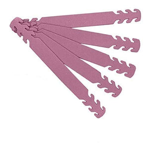 Set of 5 - PU Leather Ear Savers - Baby Pink | Anti-Slip Extension Hook for Ear Protection | Adjustable, Reusable and Stylish | Hook Buckle Strap Mask Extender Pain Relief