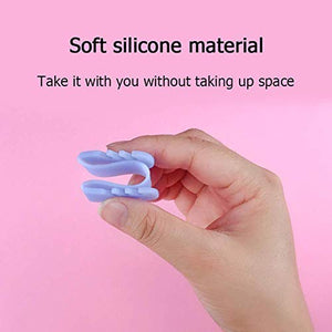 Set of 5 - PU Leather Ear Savers - Baby Pink | Anti-Slip Extension Hook for Ear Protection | Adjustable, Reusable and Stylish | Hook Buckle Strap Mask Extender Pain Relief