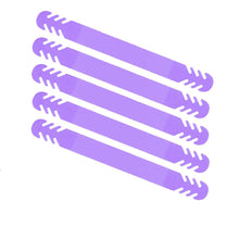 Load image into Gallery viewer, Set of 5 - Silicone Ear Savers - Purple | Anti-Slip Extension Hook for Ear Protection | Adjustable, Reusable and Stylish | Hook Buckle Strap Mask Extender for Pain Relief
