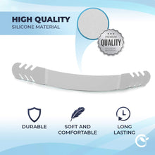 Load image into Gallery viewer, Set of 5 - Silicone Ear Savers - White | Anti-Slip Extension Hook for Ear Protection | Adjustable, Reusable and Stylish | Hook Buckle Strap Mask Extender for Pain Relief
