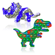 Load image into Gallery viewer, Safehaven Rhino + Dinosaur Pop It
