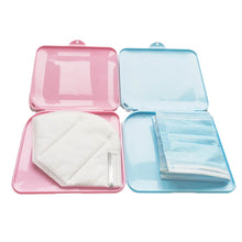 Load image into Gallery viewer, Pink Mask Storage Case, Portable Mask Holder for Face Masks, Plastic Face Cover Storage Box - Dustproof, Safe &amp; Light
