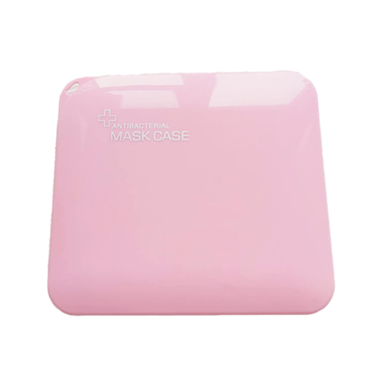 Pink Mask Storage Case, Portable Mask Holder for Face Masks, Plastic Face Cover Storage Box - Dustproof, Safe & Light