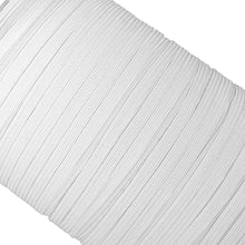 Load image into Gallery viewer, 6mm, 20m | Flat Elastic Cord for Mask - White | Elastic String, Band, Strap for Sewing, DIY Mask Making, Clothes
